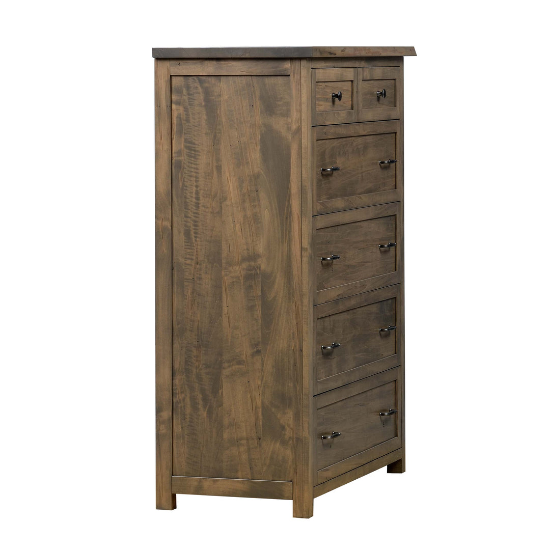 QW Amish Tuscany Live Edge 6 Drawer Chest