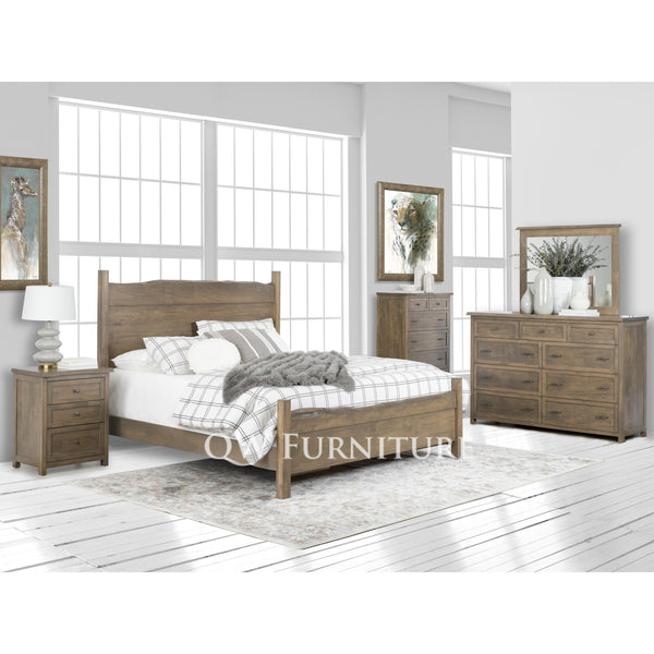 QW Amish Tuscany Live Edge Bed