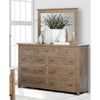 QW Amish Tuscany Live Edge Dresser with Optional Mirror