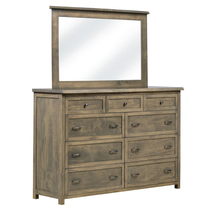 QW Amish Tuscany Live Edge Dresser with Optional Mirror