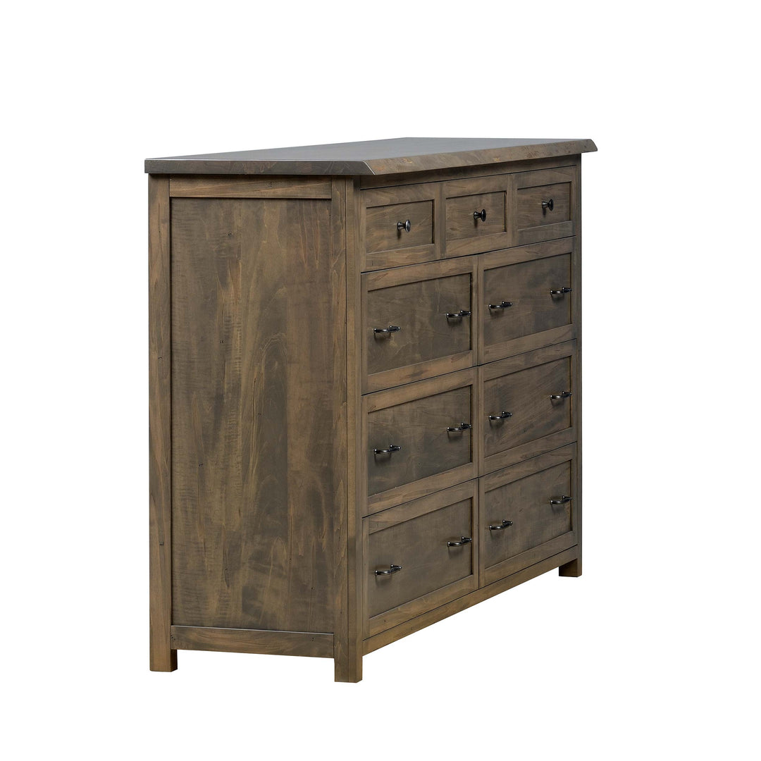 QW Amish Tuscany Live Edge Dresser with Optional Mirror