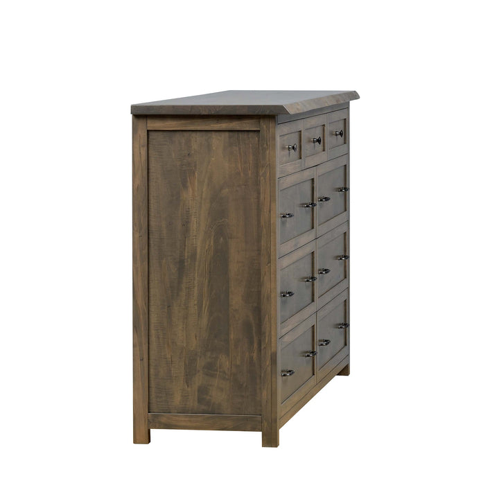 QW Amish Tuscany Live Edge Dresser with Optional Mirror