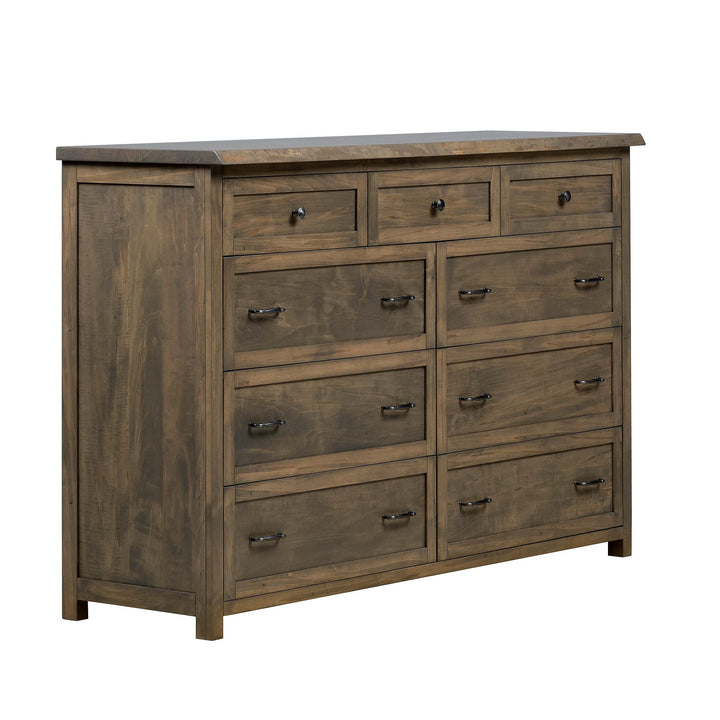 QW Amish Tuscany Live Edge Dresser with Optional Mirror