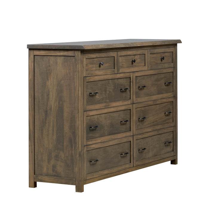 QW Amish Tuscany Live Edge Dresser with Optional Mirror