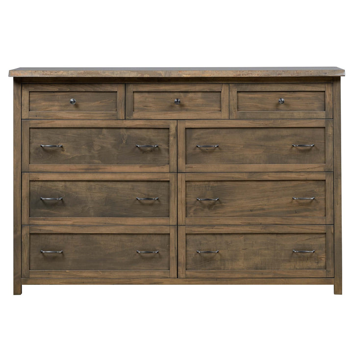 QW Amish Tuscany Live Edge Dresser with Optional Mirror