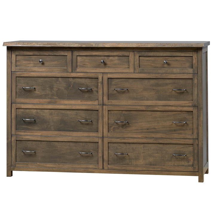 QW Amish Tuscany Live Edge Dresser with Optional Mirror