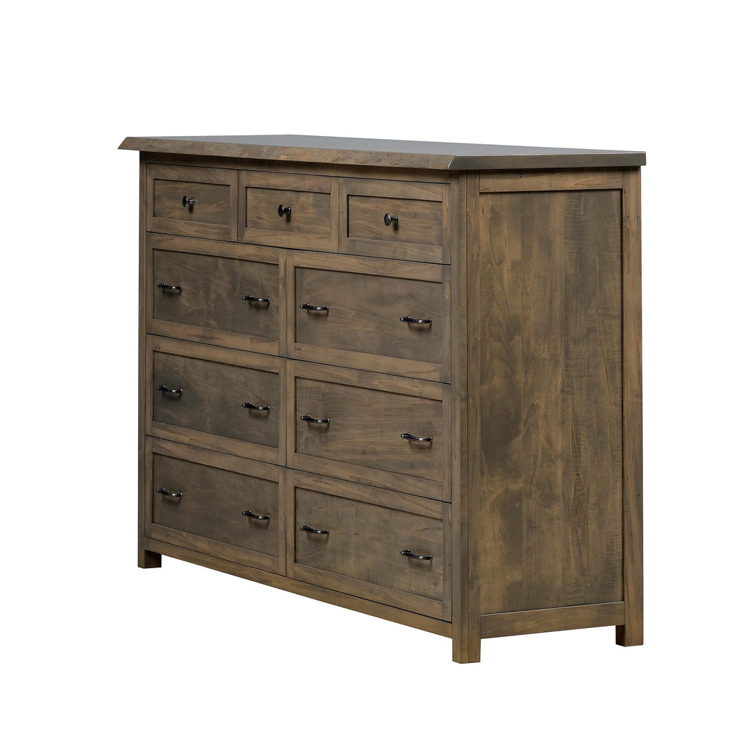 QW Amish Tuscany Live Edge Dresser with Optional Mirror