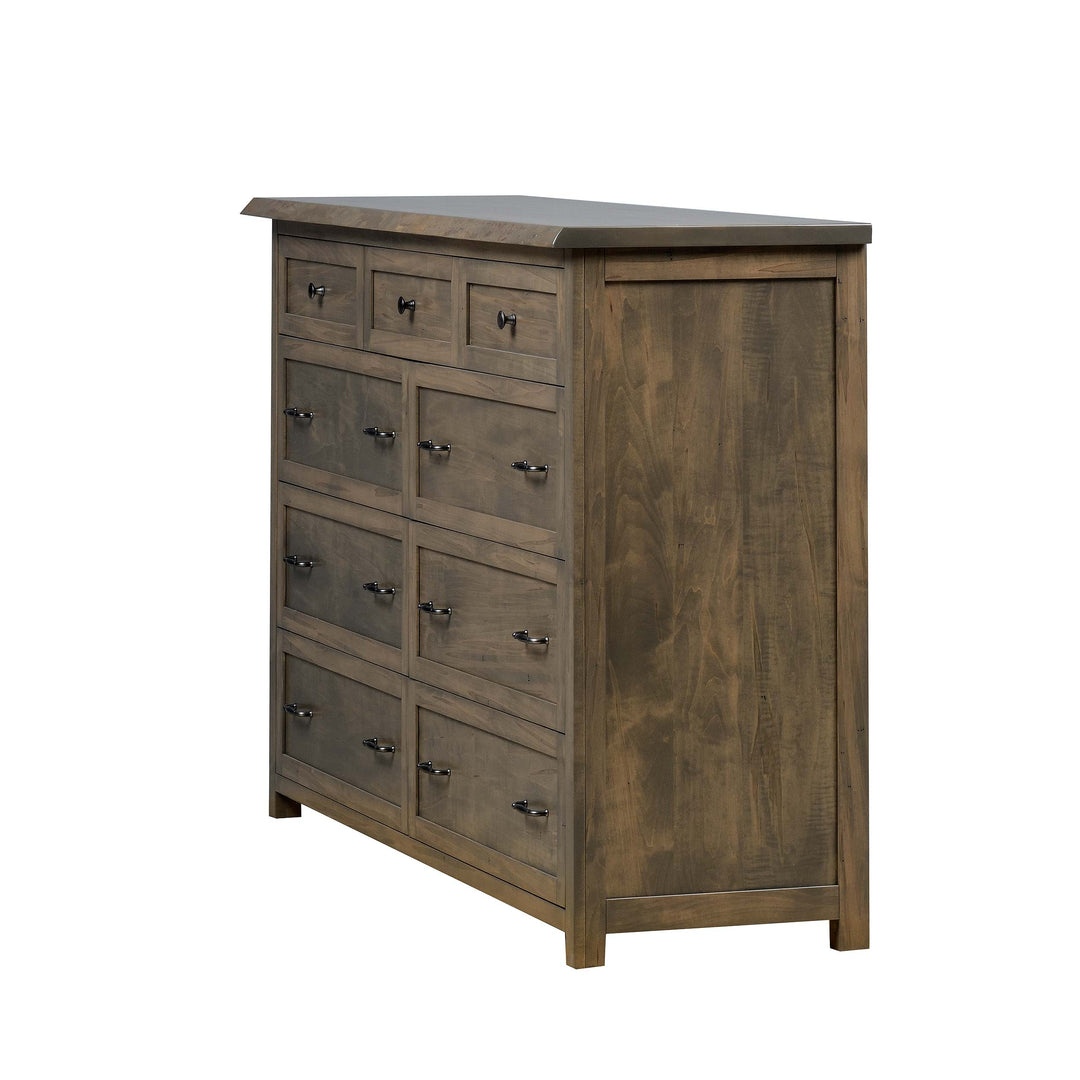 QW Amish Tuscany Live Edge Dresser with Optional Mirror