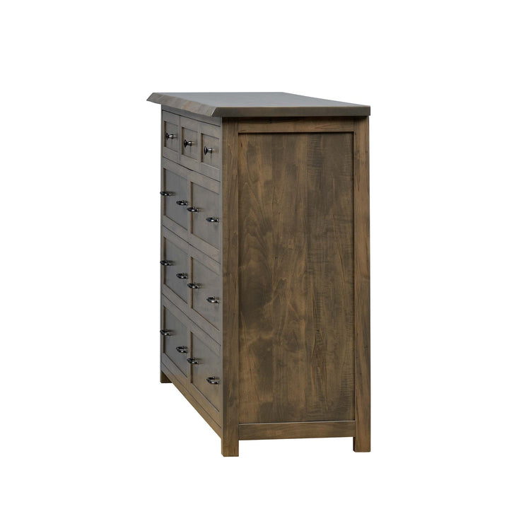 QW Amish Tuscany Live Edge Dresser with Optional Mirror