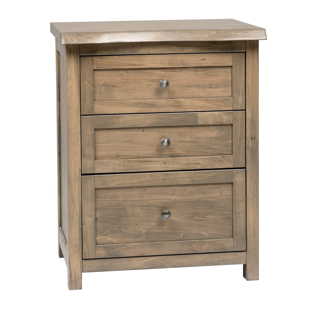 QW Amish Tuscany Live Edge Nightstand