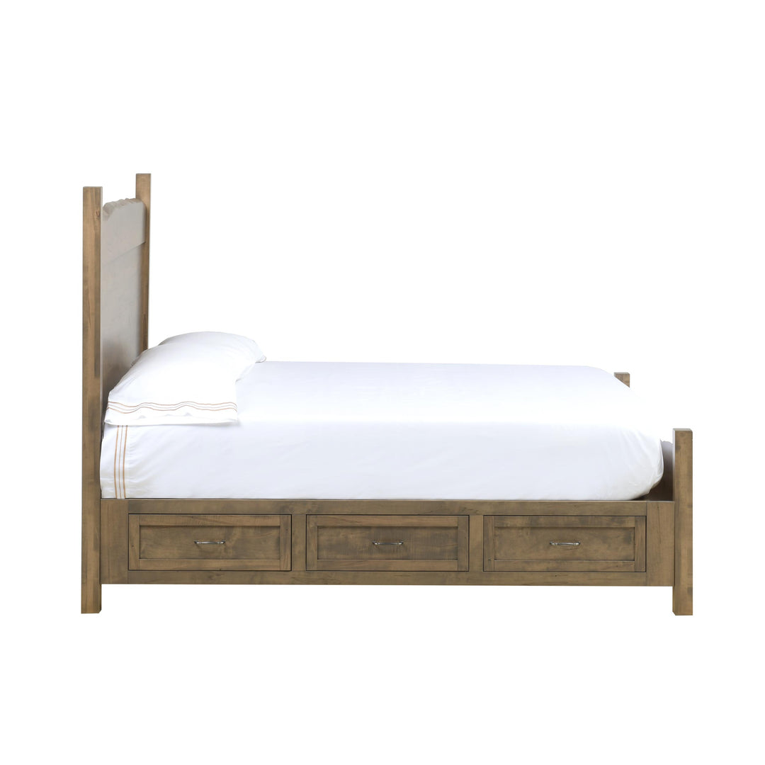 QW Amish Tuscany Live Edge Storage Bed