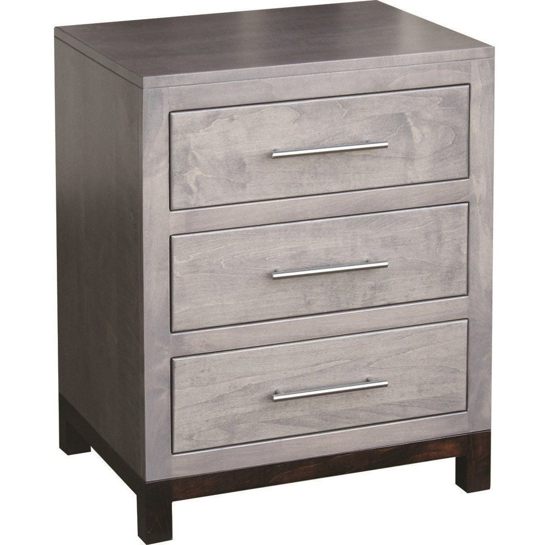 QW Amish Vienna 3 Drawer Nightstand