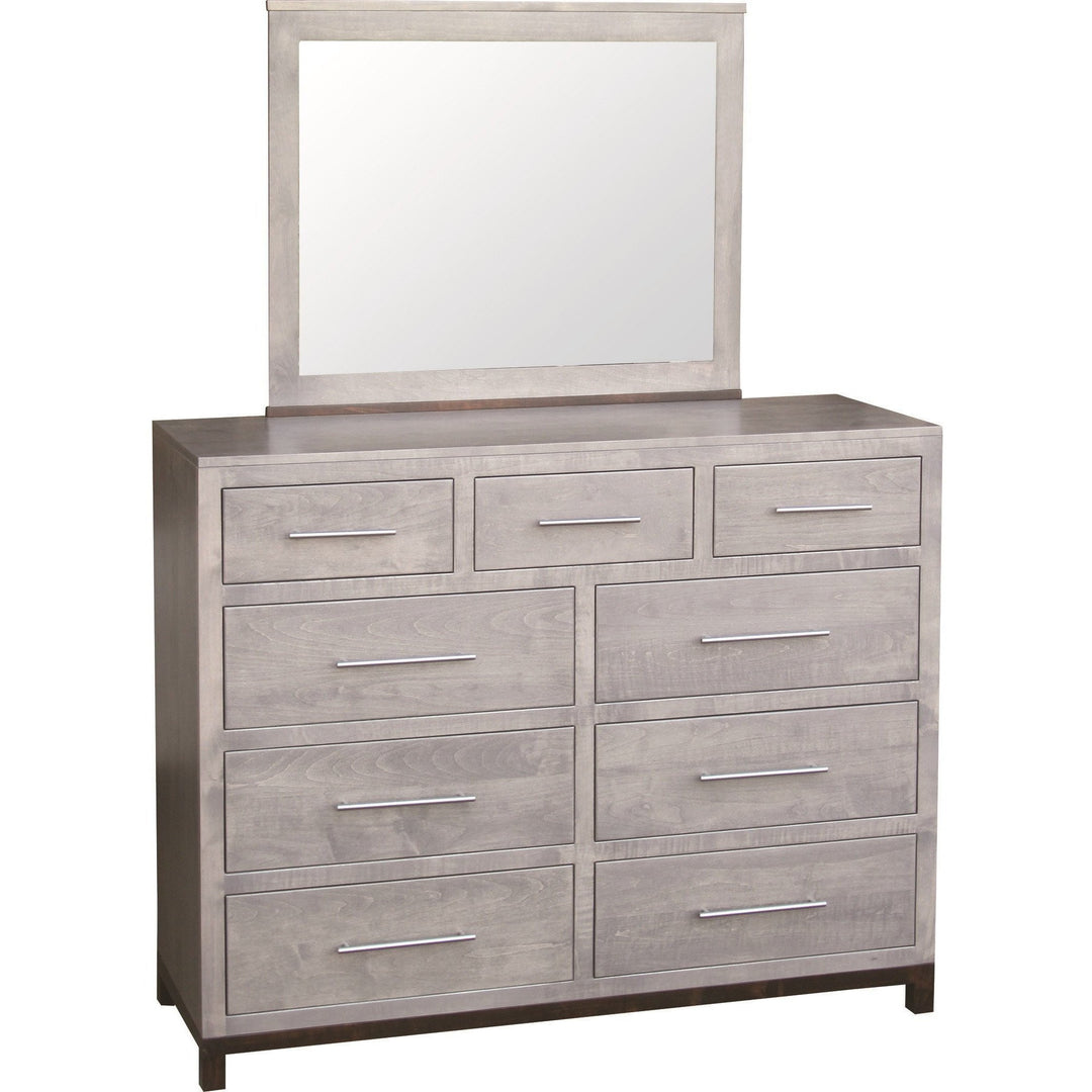 QW Amish Vienna 9 Drawer Dresser & Mirror