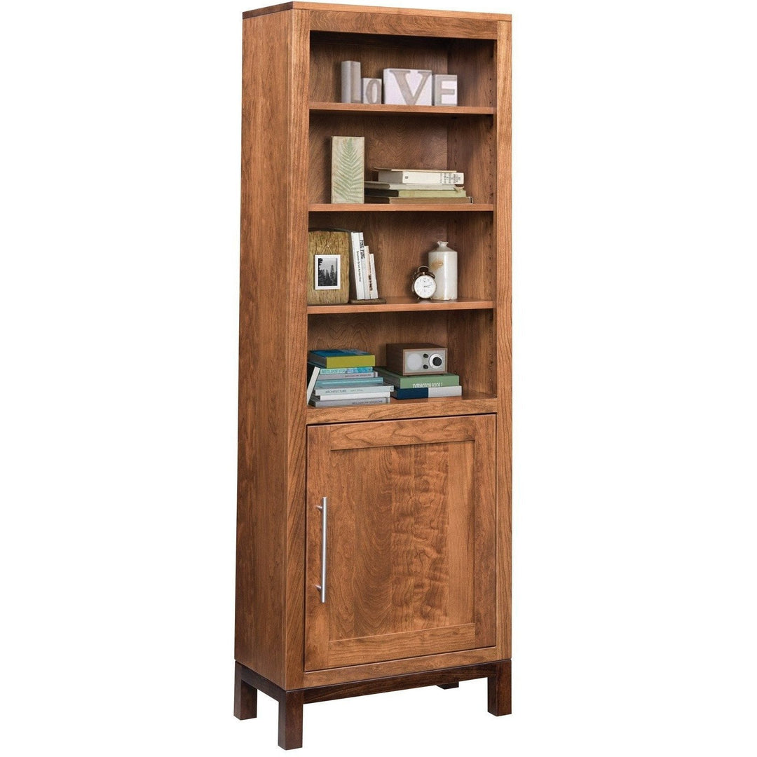 QW Amish Vienna Bookcase 24x72 with Door