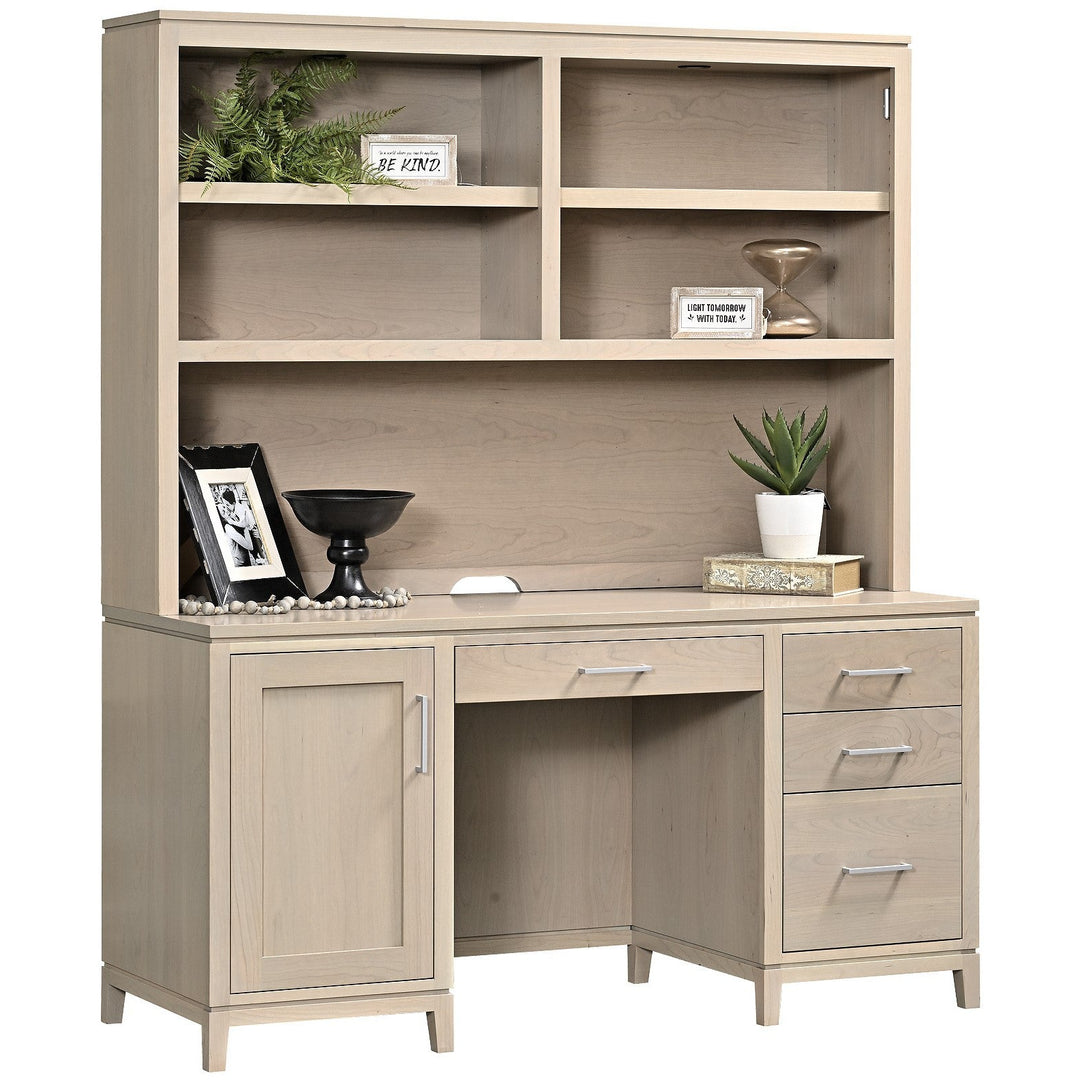 QW Amish Villa Credenza & Optional Hutch