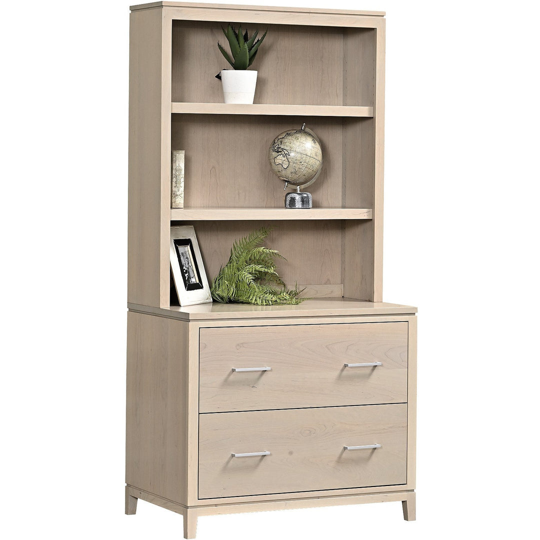 QW Amish Villa Lateral File & Optional Hutch