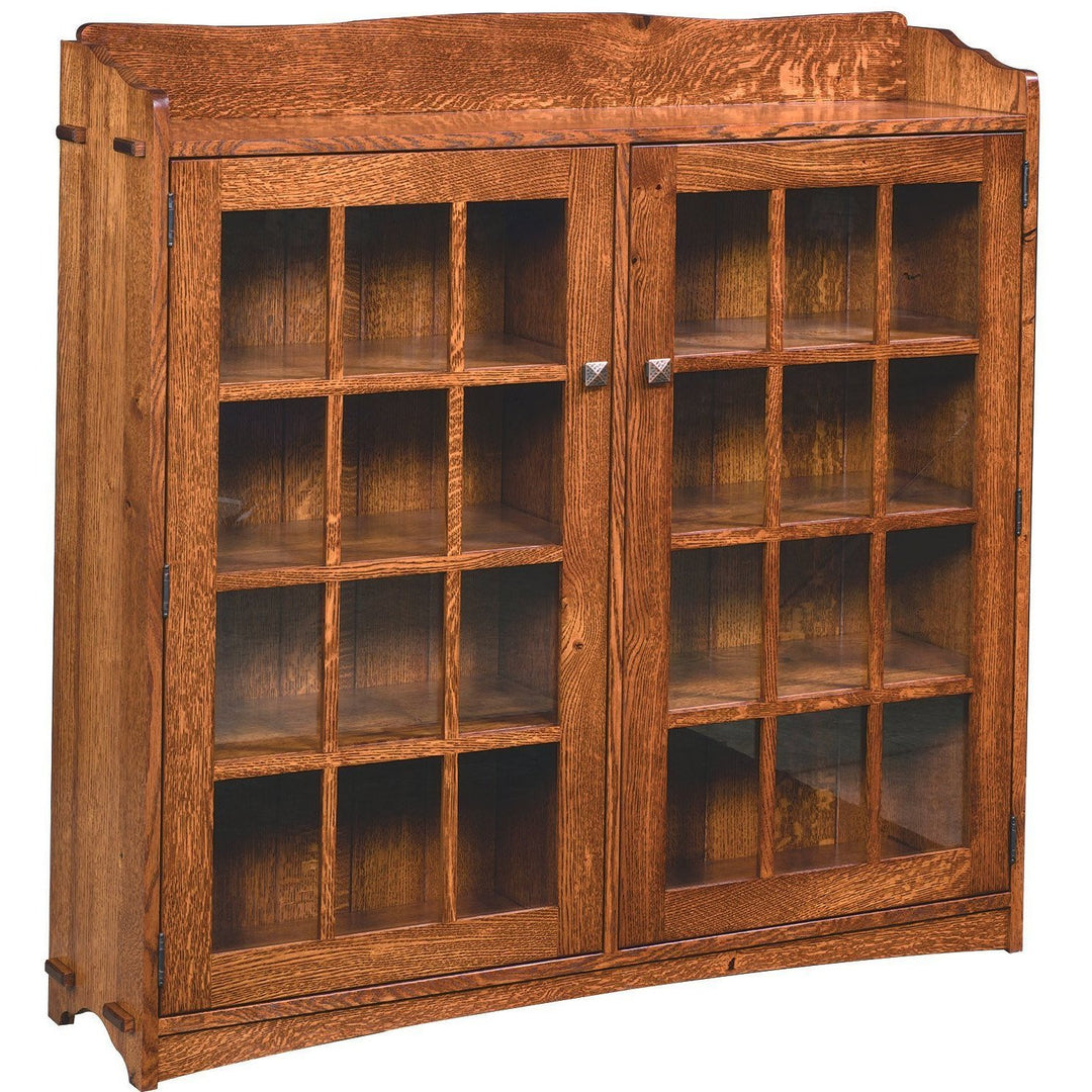 QW Amish Village Mission Double Bookcase