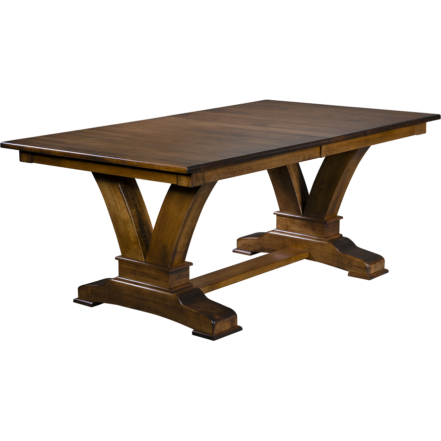 QW Amish Vincent Trestle Table NIDW-T-740VINCENT