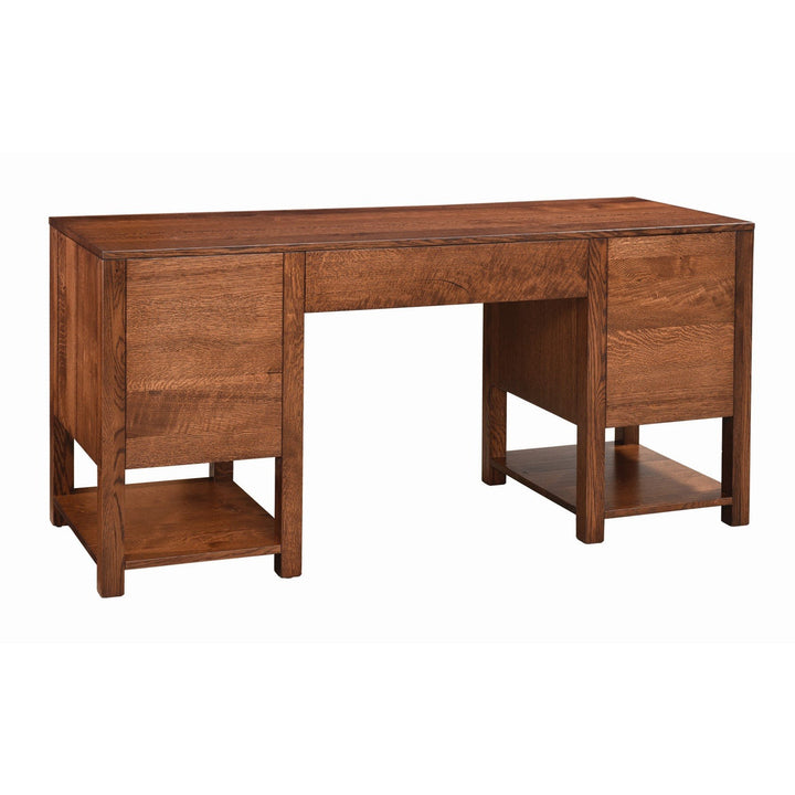 QW Amish Wakefield Double Pedestal Desk