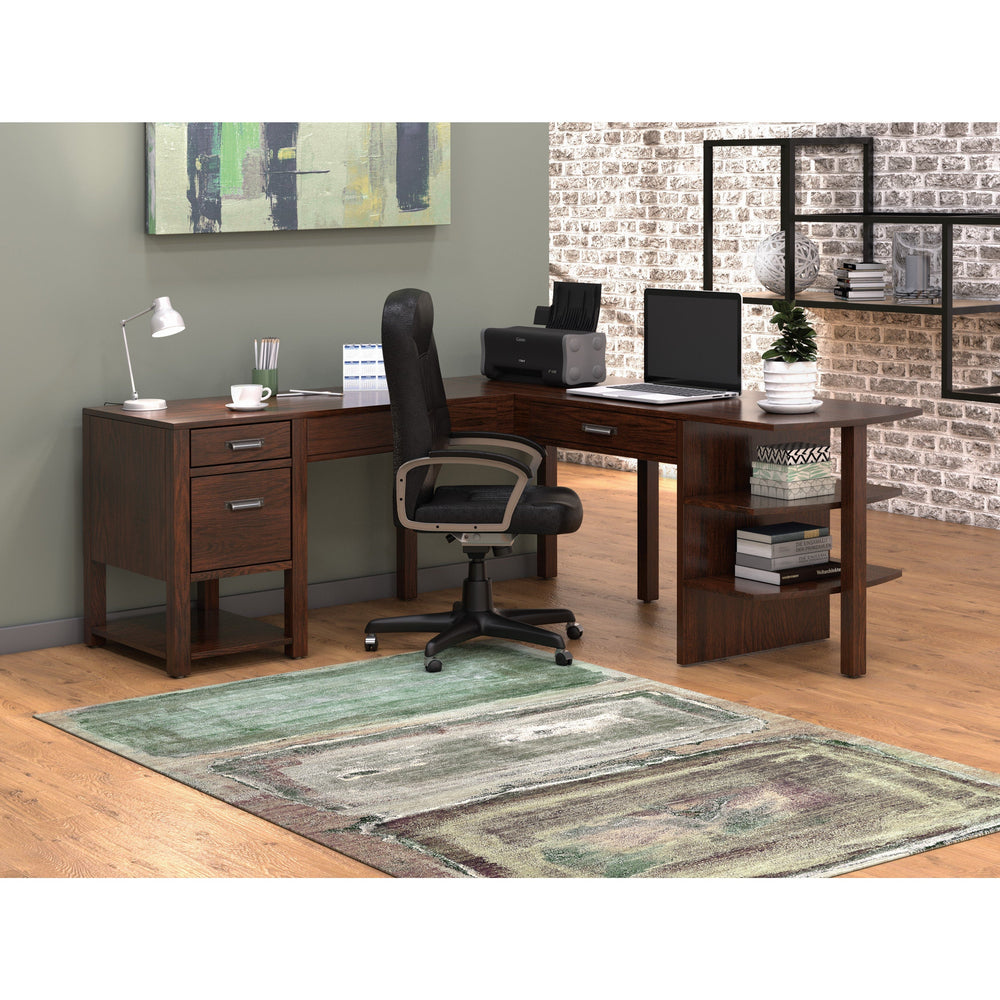 QW Amish Wakefield L Desk w/ Optional Hutch