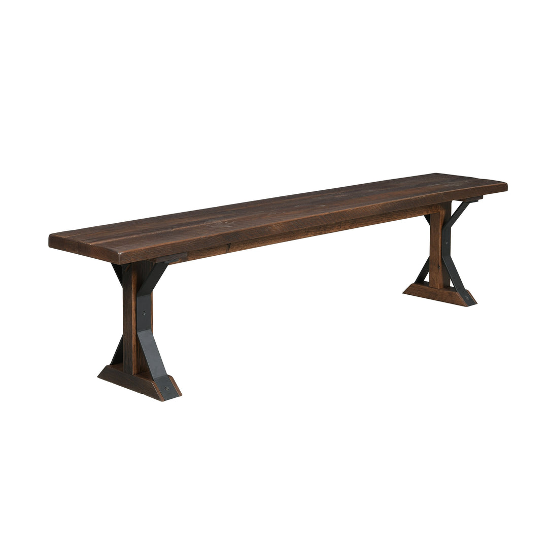 QW Amish Wellington Reclaimed Barnwood Bench