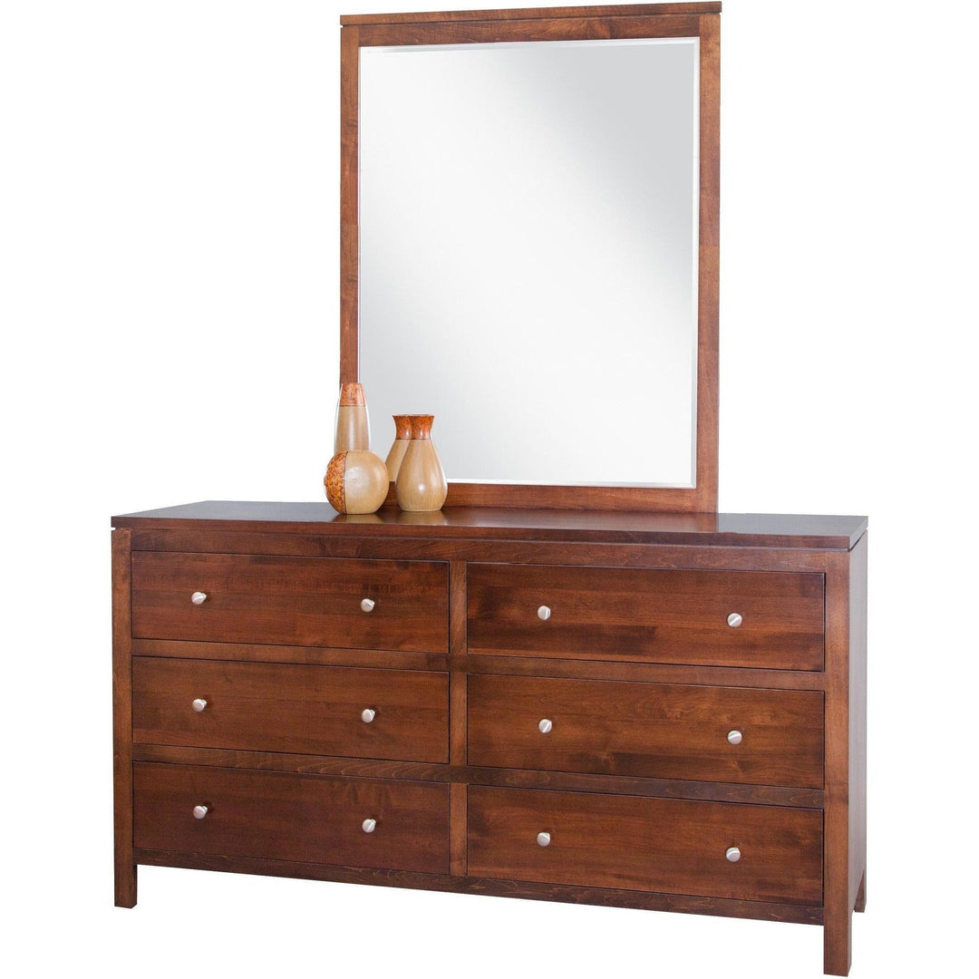 QW Amish Williamsburg Dresser with Mirror JFBM-23WBG22WBG