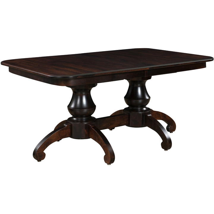 QW Amish Woodstock Double Pedestal Table